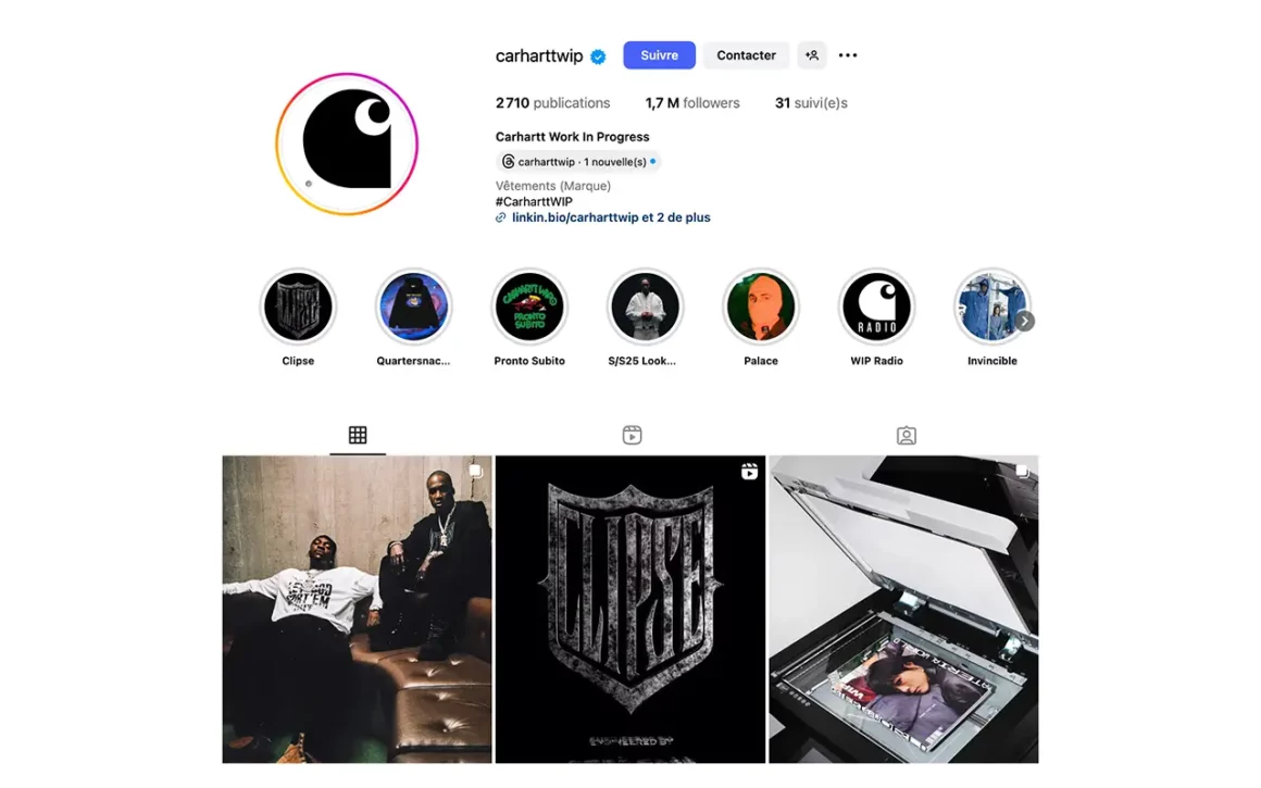 avis sur carhartt instagram