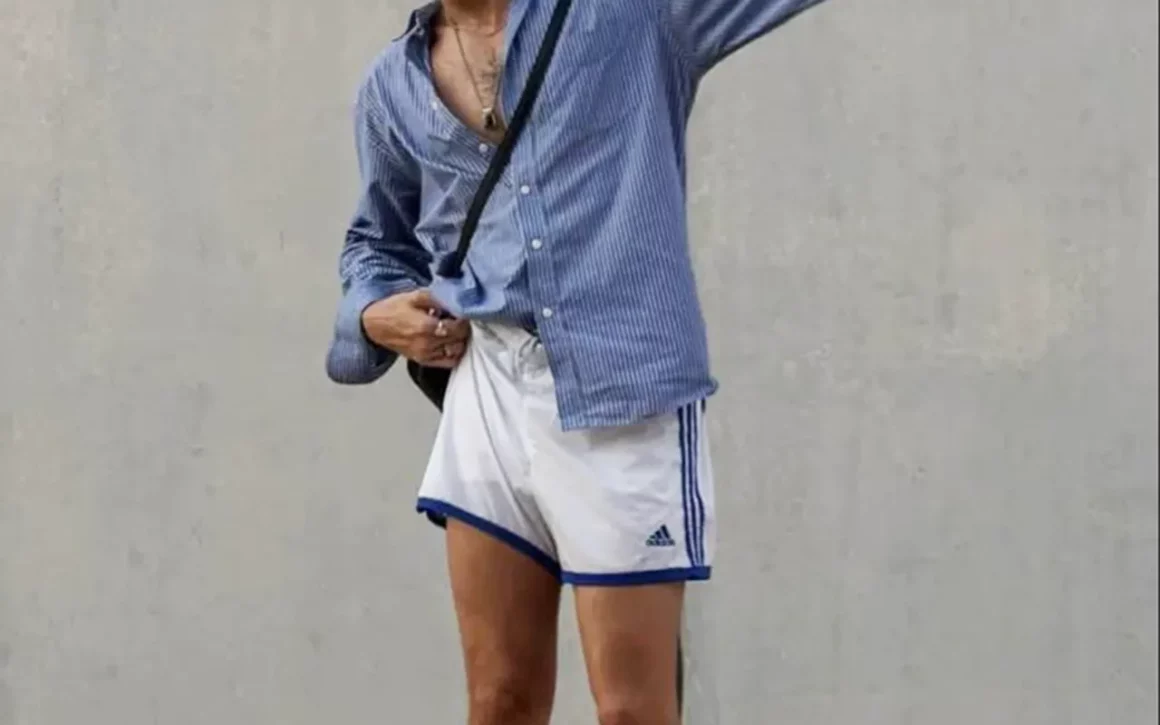 micro short pour homme sport blanc