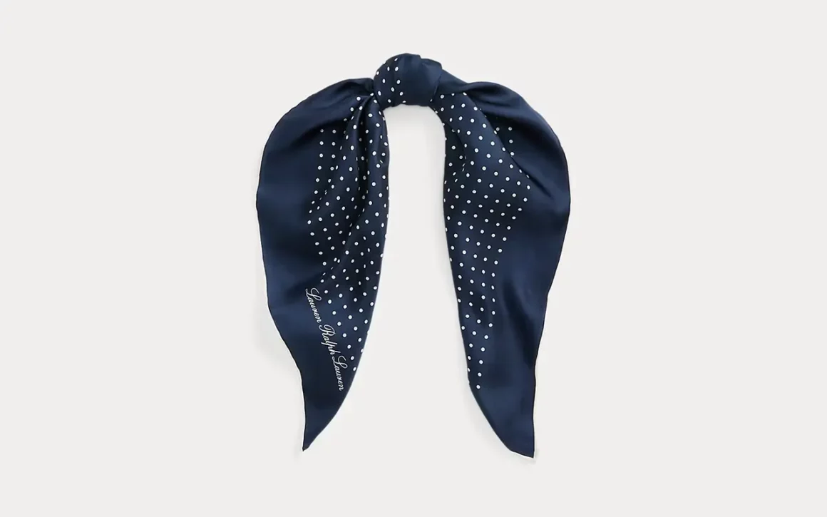 motif a pois trendy foulard
