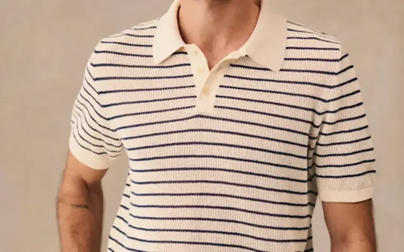 porter les rayures polo