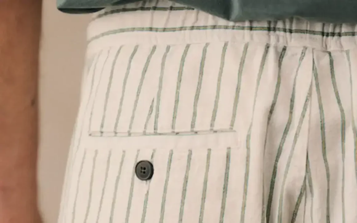 porter les rayures short