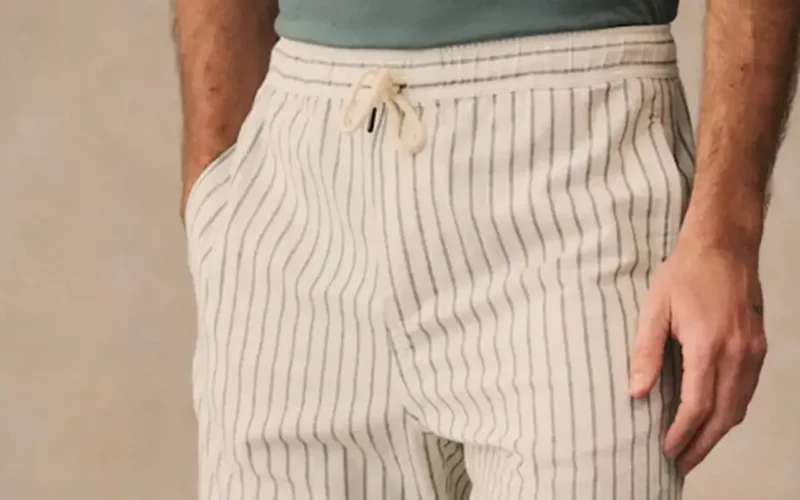 porter les rayures short priam bleu