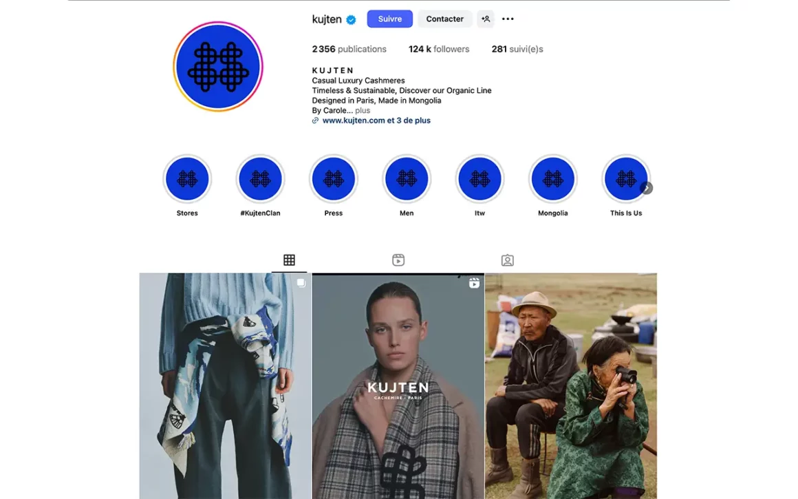 Avis sur KUJTEN instagram