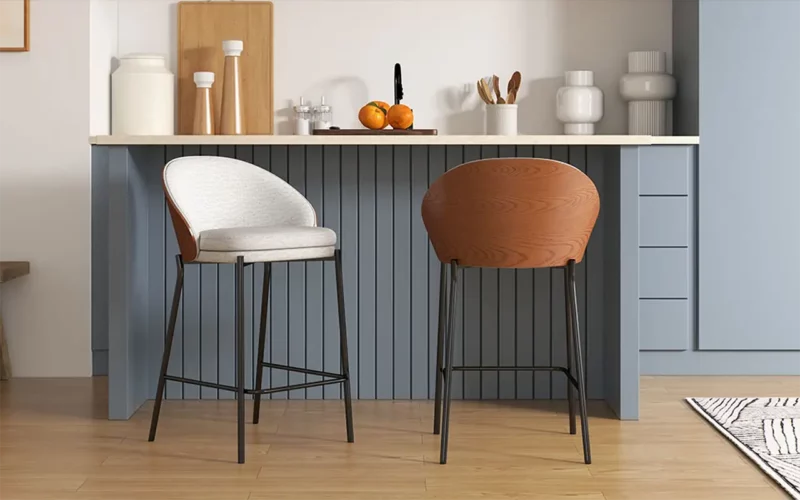 chaises de bar en cuir