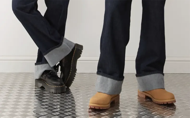 Le cuff jean trendy mixte