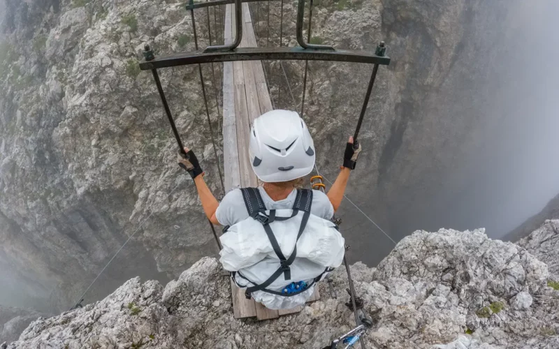 activités à sensations fortes via ferrata