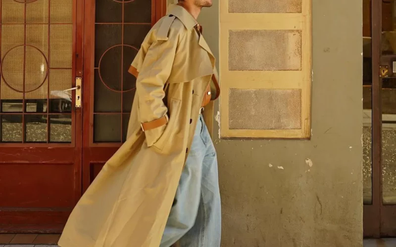 trendy le trench long