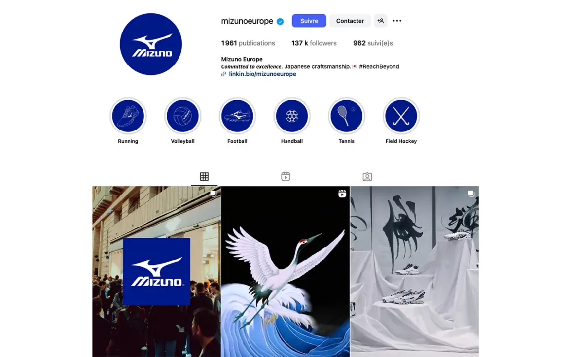 avis sur mizuno instagram