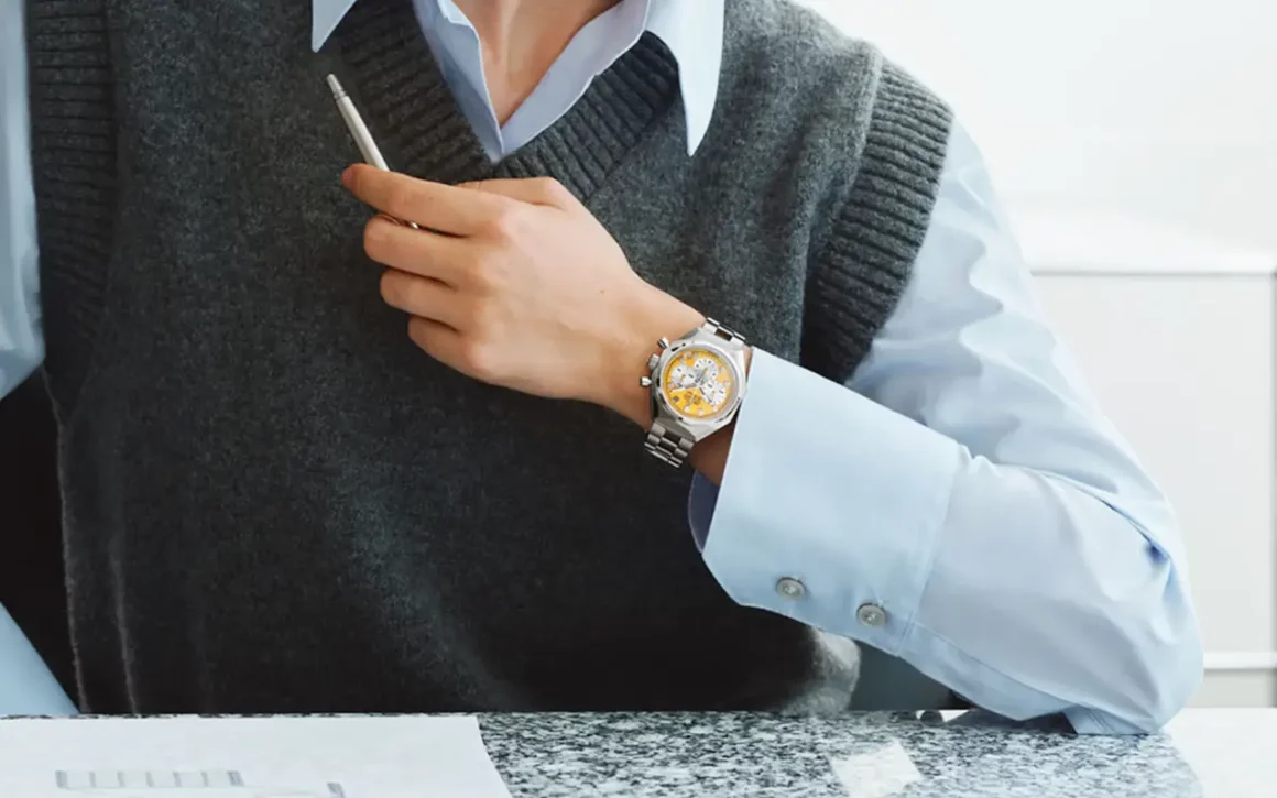 collaboration Zenith x USM montre jaune