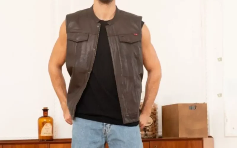 porter le gilet sans manches style punk