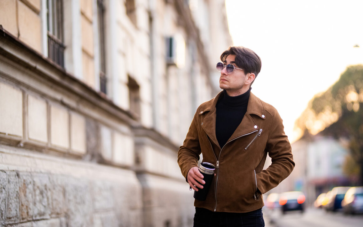 veste en daim marron trendy coupes