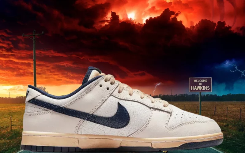 Stranger Things x Nike Dunk Low design