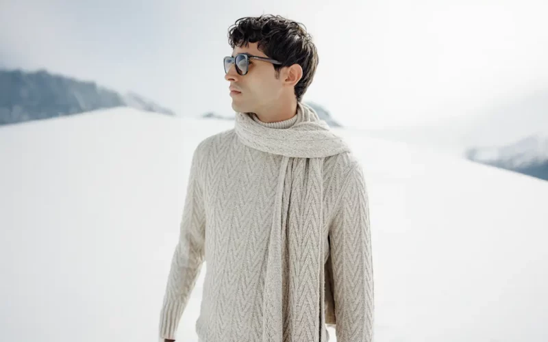 cachemire pour l'hiver Pull torsadé