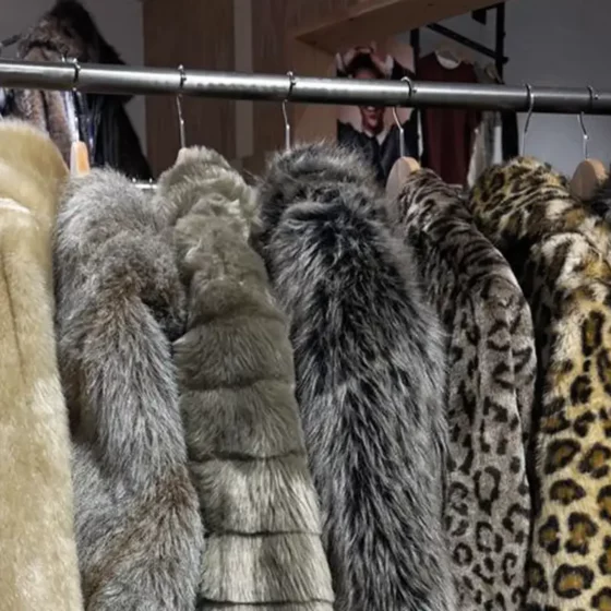 manteau en fausse fourrure pour homme trendy