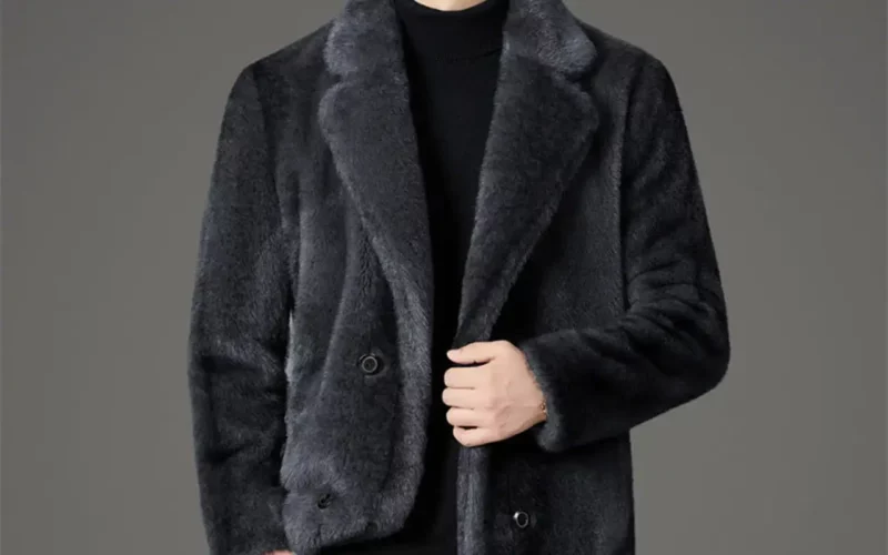 manteau en fausse fourrure pour homme trendy Dumont Lyon