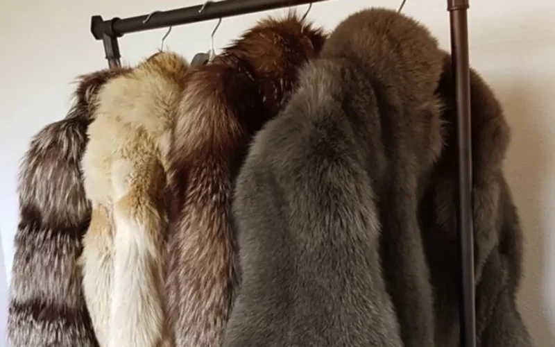 manteau en fausse fourrure pour homme trendy hiver