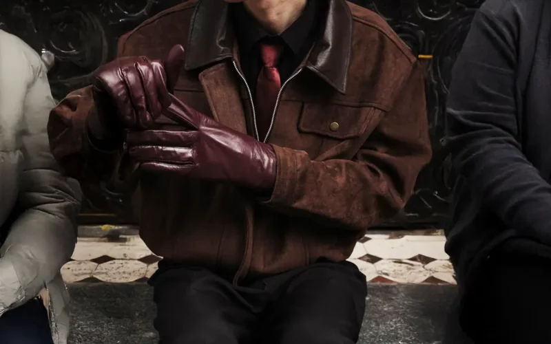 Gants en cuir trendy