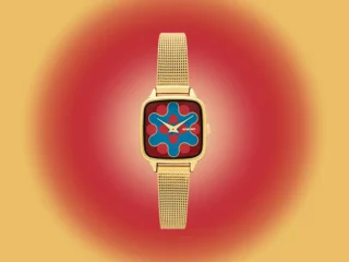 Montre Kate Aurora Royale Gold Maroon Blue