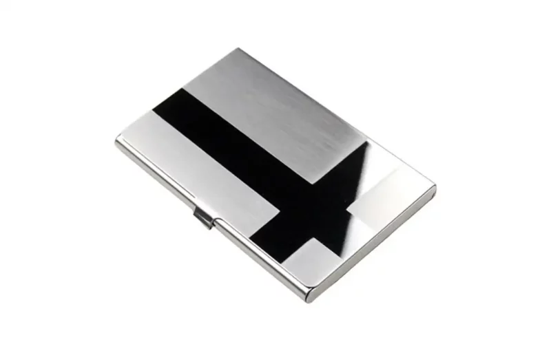 Porte-cartes en métal gravé Le Classique