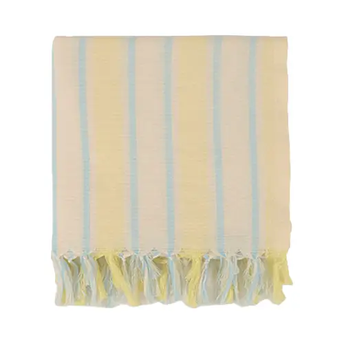 Sélection shopping Fouta rayé à logo en coton