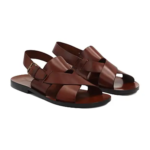 Sélection shopping Sandales plates homme cuir