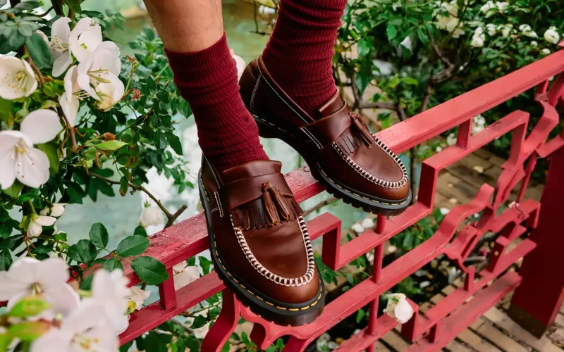 mocassins en cuir pour homme